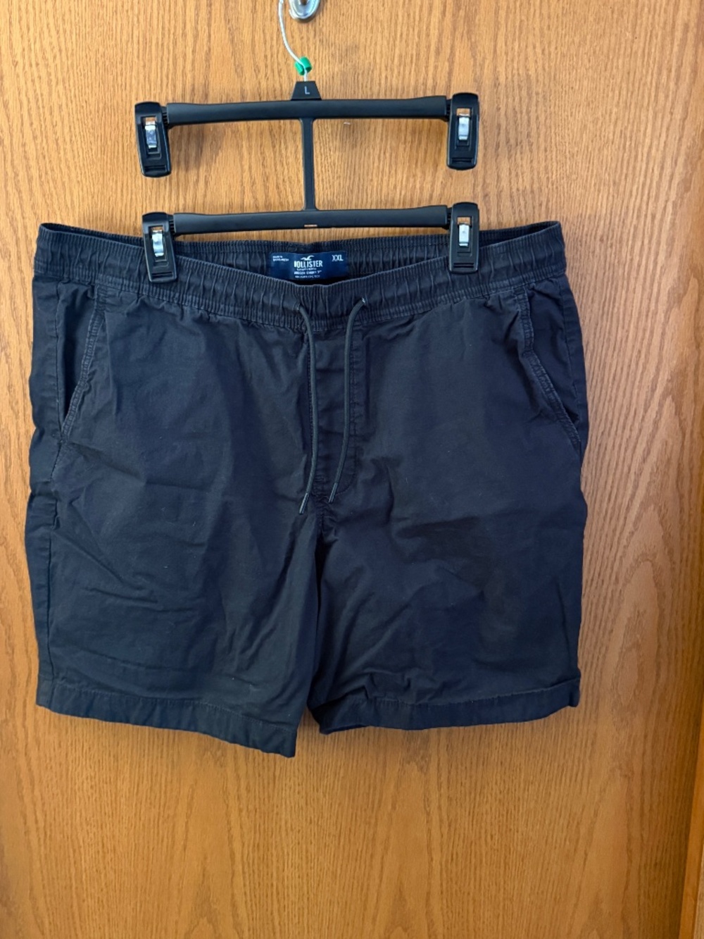 Mens Hollister jogger shorts 7" Epic Flex. Black XXL